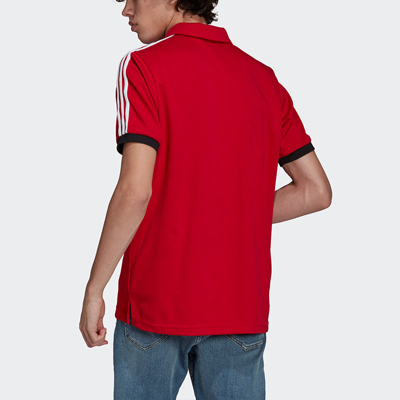 adidas Manchester United Athleisure Casual Sports Short Sleeve Training polo Red GR3898