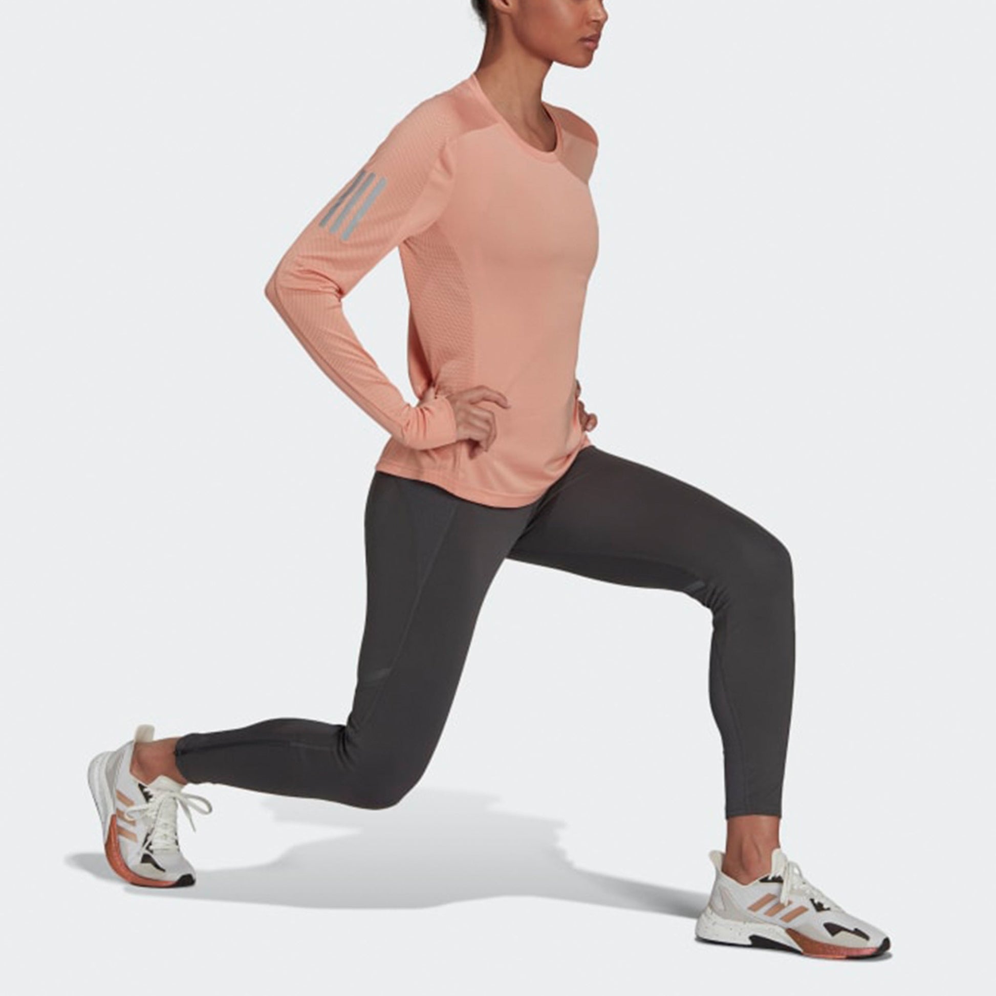 (WMNS) adidas Training Sports Running Long Sleeves Pink Red T-Shirt H31023