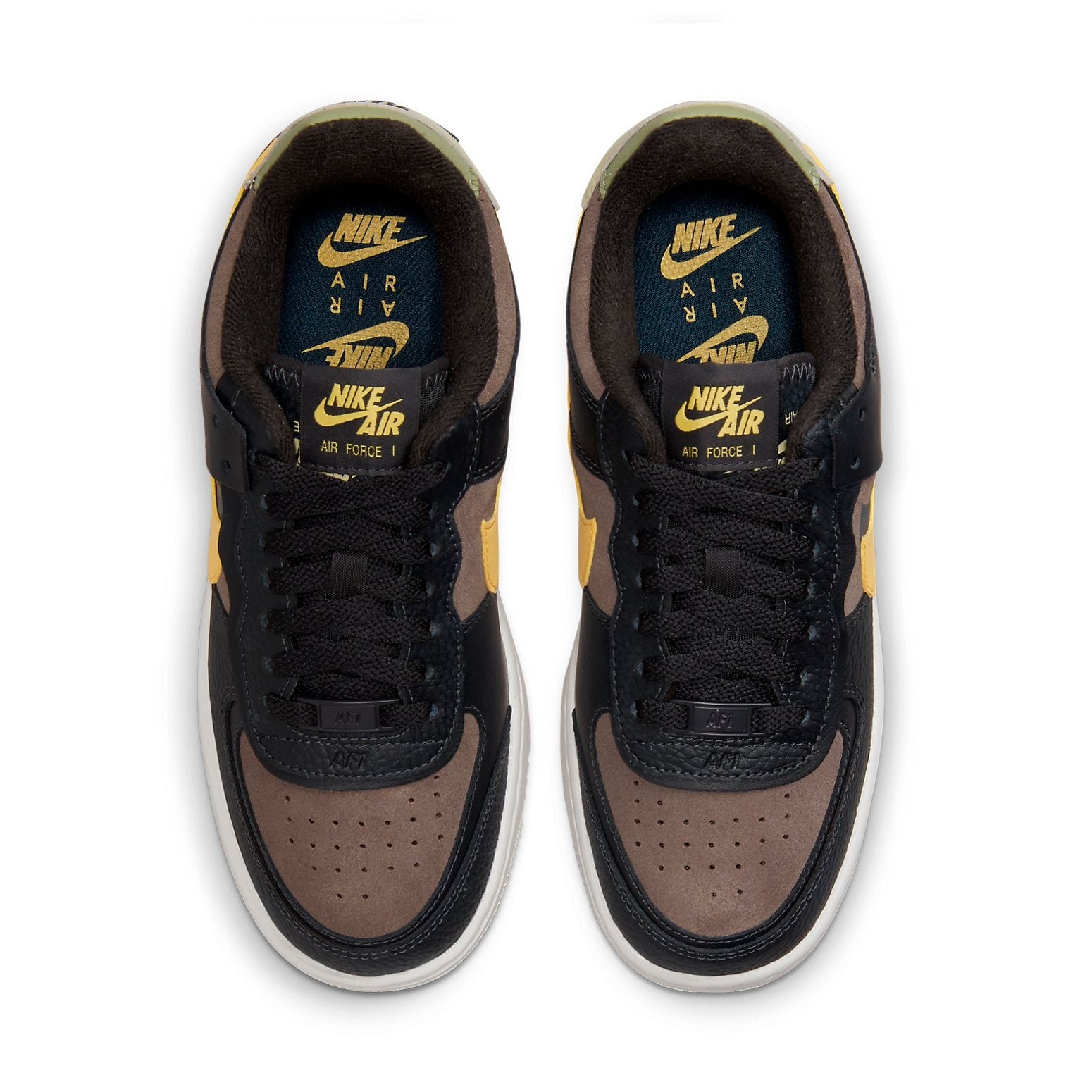 (WMNS) Nike Air Force 1 Shadow 'Off Noir Saturn Gold' DQ0881-001