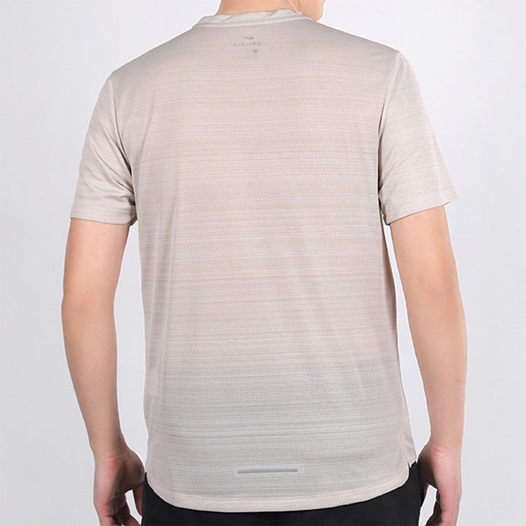 Men's Nike Logo Round Neck Short Sleeve Gray T-Shirt AJ7566-221