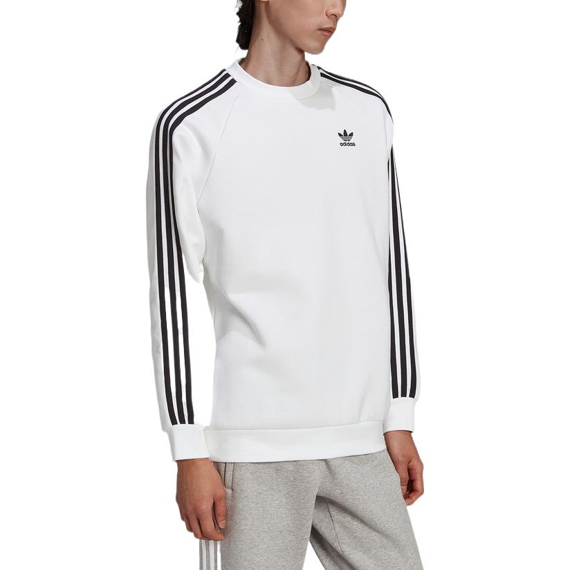 adidas originals Adicolor Classics 3-Stripes Crew Sweatshirt 'White' HE9483