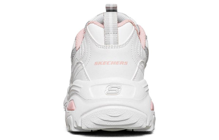 (WMNS) Skechers D'lites 1.0 GS White/Grey/Pink 66666214-WGYP