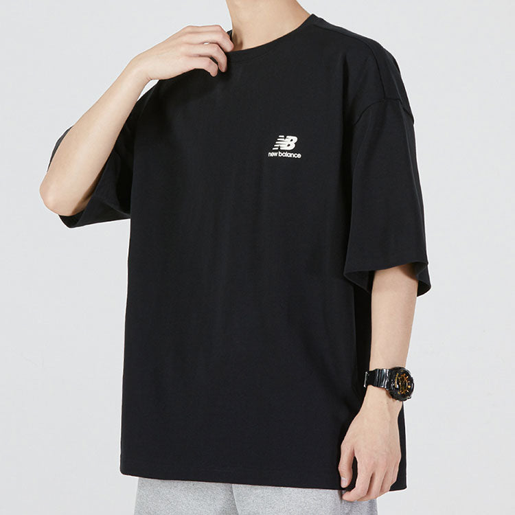 New Balance Logo T-Shirt Asia Sizing 'Black' AMT22392-BK