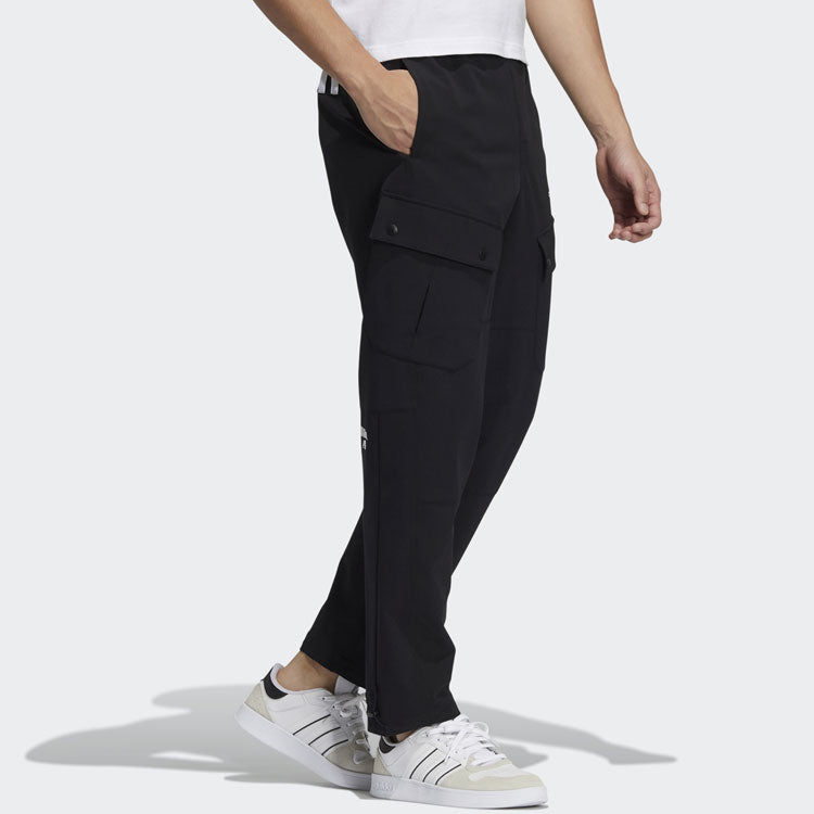 Men's adidas neo Side Pocket Loose Casual Joggers/Pants/Trousers Black HG6591