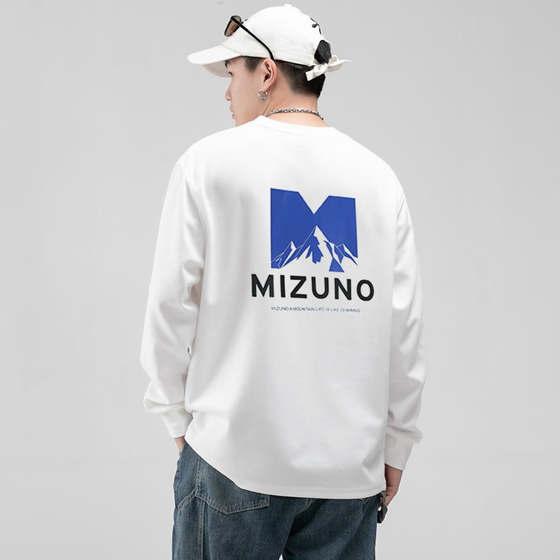 Mizuno Logo Graphic Long Sleeve T-shirt 'White' A2CA2A10