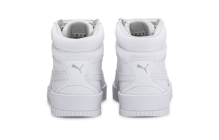 (GS) PUMA Carina Mid Mid-high Board Shoes White 374440-01