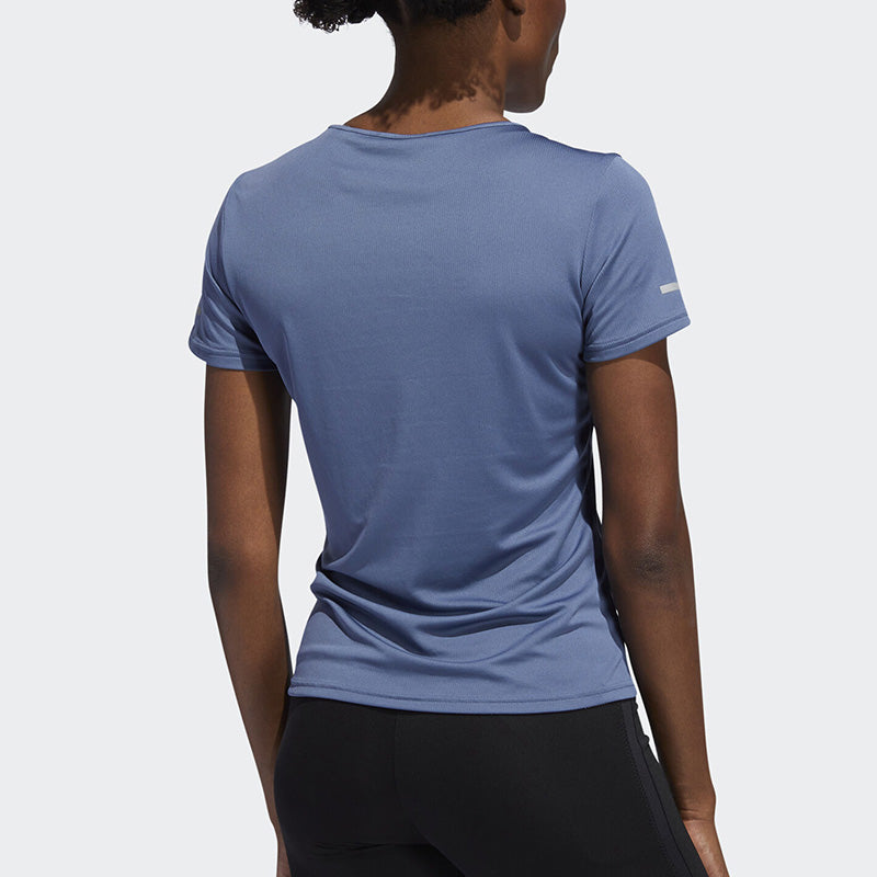 (WMNS) adidas Casual Breathable Gym Sports Short Sleeve Blue EI6501
