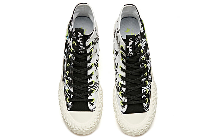 ANTA Stash x Canvas High Shoes 'Graffiti-Addicted to Brooklyn' 11948681-11