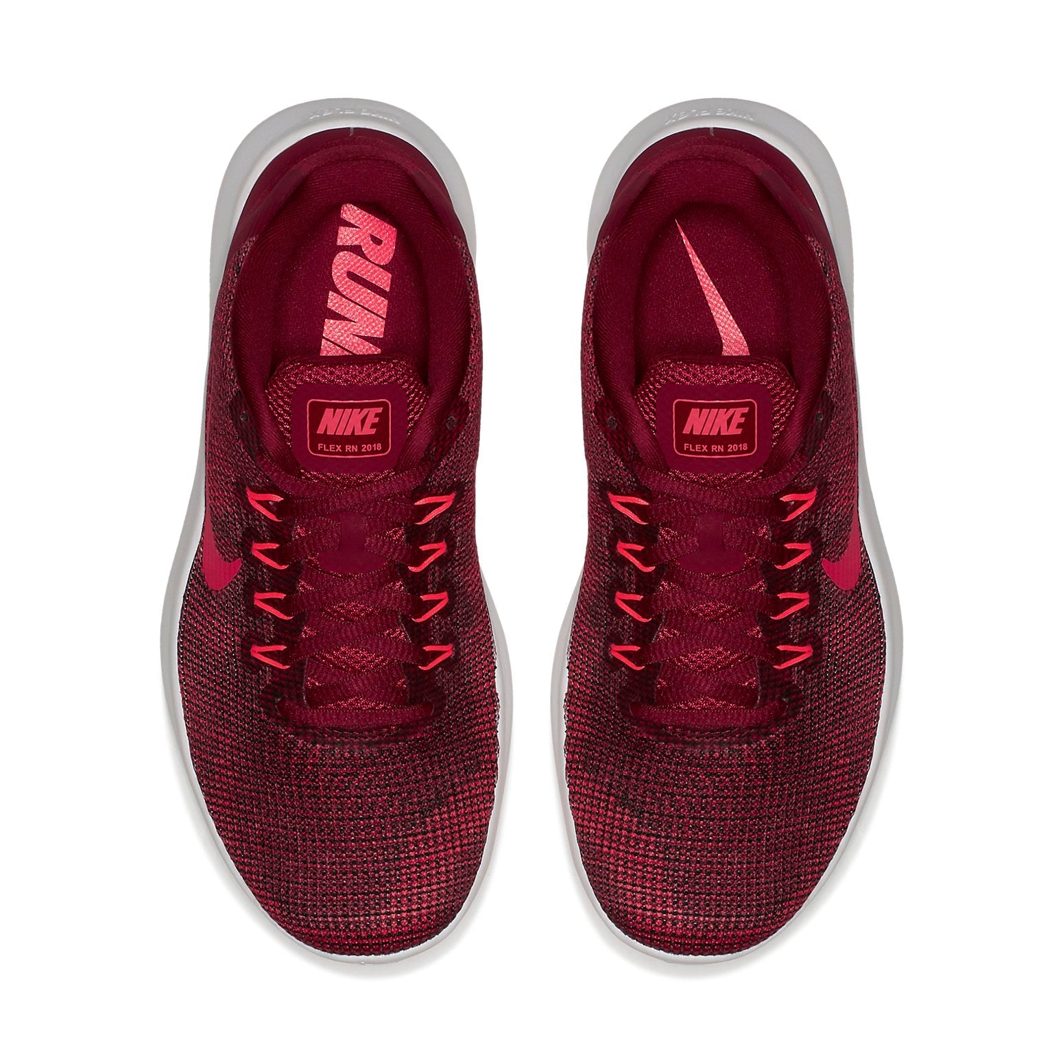 (WMNS) Nike Flex 2018 RN White/Red AA7408-600