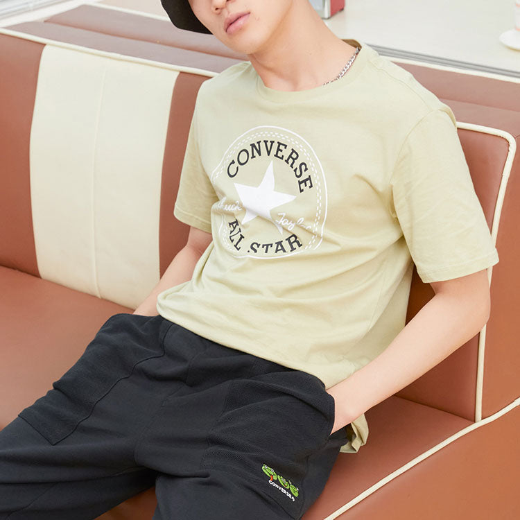 Converse Chuck Patch T-Shirt Asia Sizing 'Olive Aura' 10007887-A59