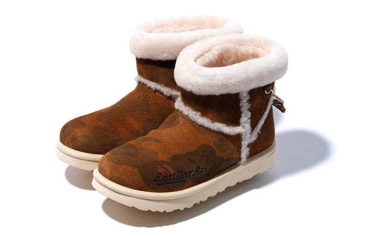 UGG X Bape classic mini Fleece Lined Brown 1104639