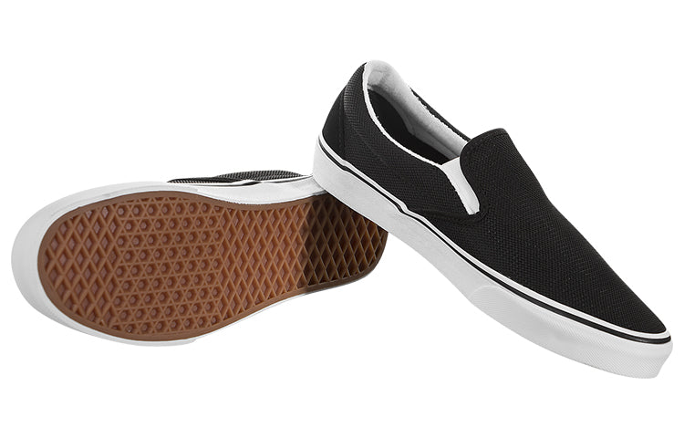 Vans Classic Slip-On Casual Skateboarding Shoes Unisex Black VN0A38F7VMJ