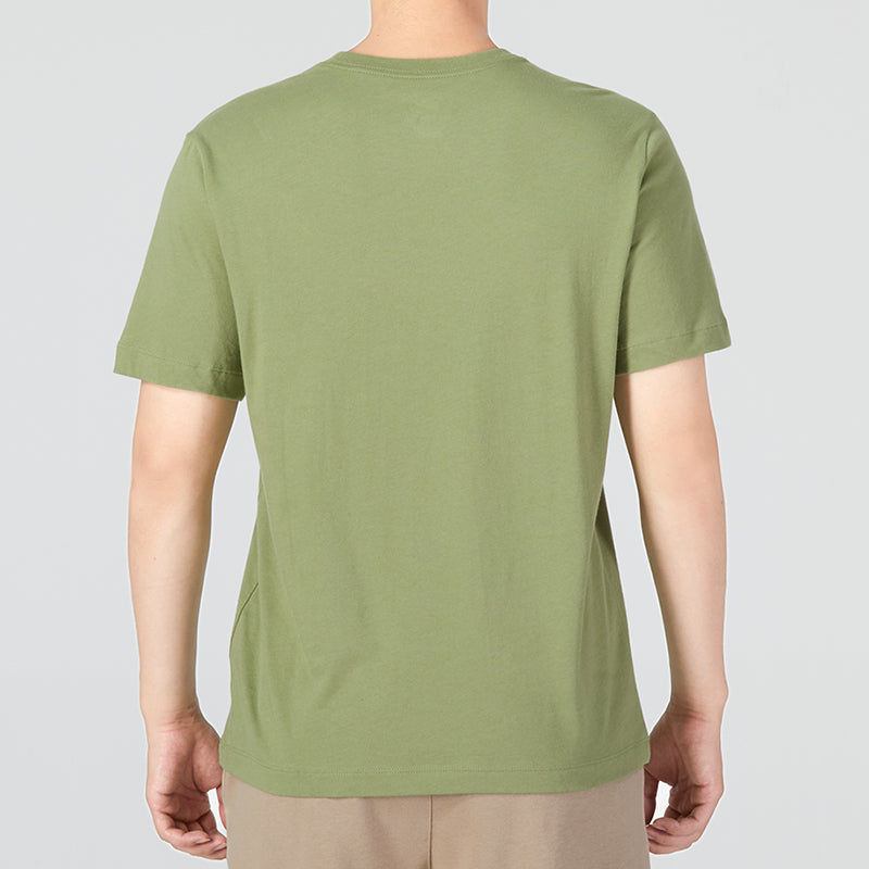 Men's Nike Sportswear Minimalistic Alphabet Logo Athleisure Casual Sports Round Neck Short Sleeve Olive Green T-Shirt AR5005-334