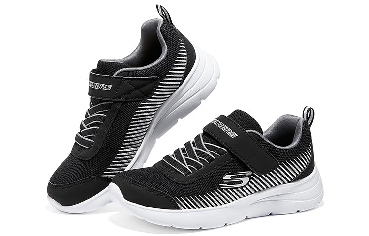 (GS) Skechers Microspec Gorza Shoes 'Black White' 415016L-BKGY