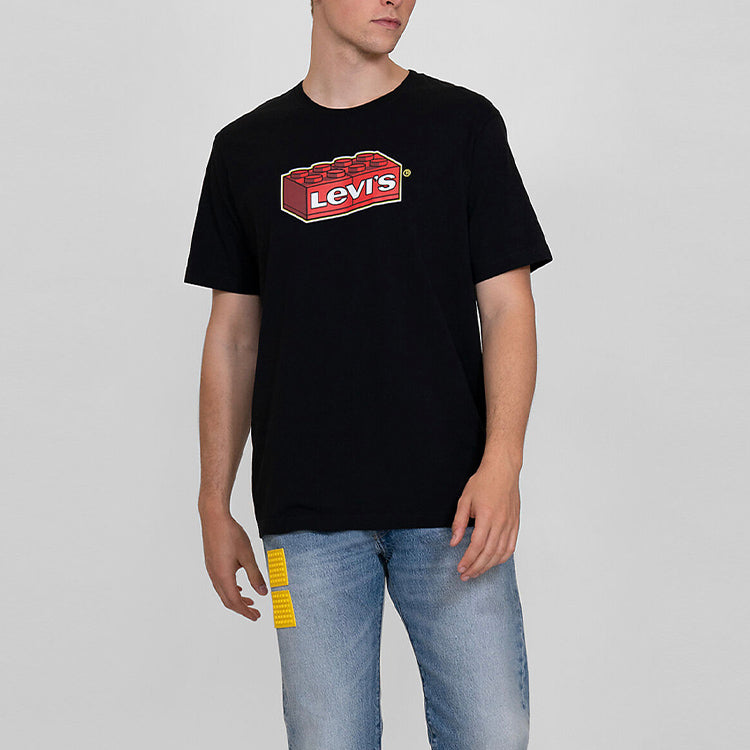 Levis x LEGO Crossover Cotton Loose Short Sleeve Unisex Black 16143-0218