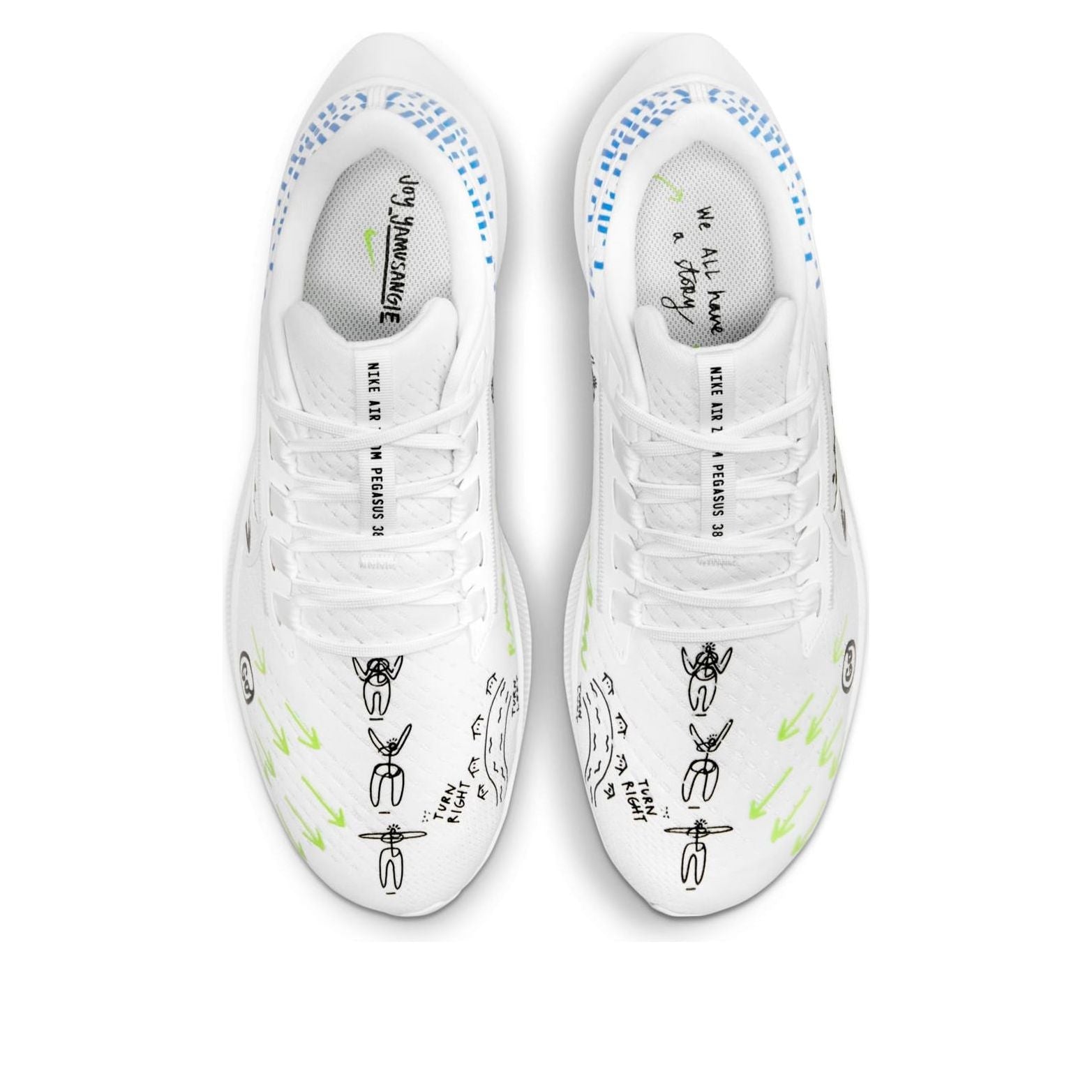 Nike x Joy Yamusangie Air Zoom Pegasus 38 'Running Thoughts - White' DM3274-100