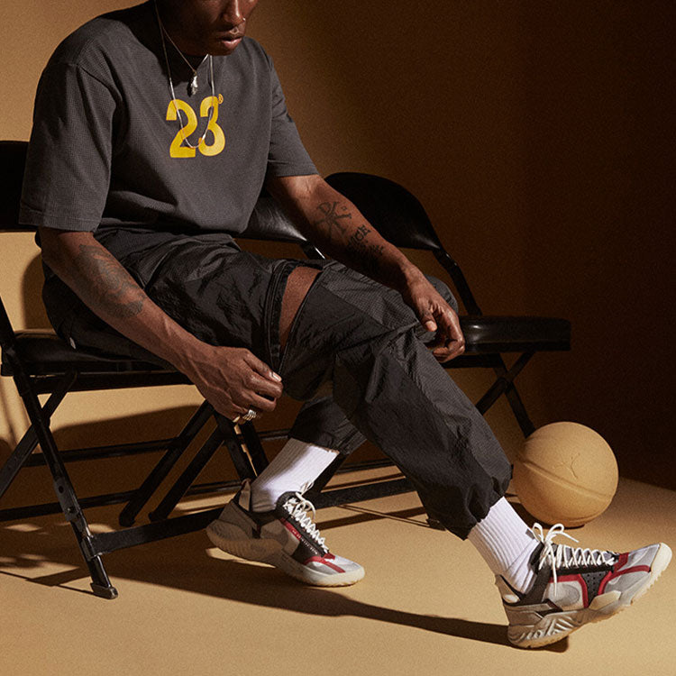 Air Jordan 23 MENS Engineered Mesh Gradient Crew Neck Sports Short Sleeve Grey CV3378-010