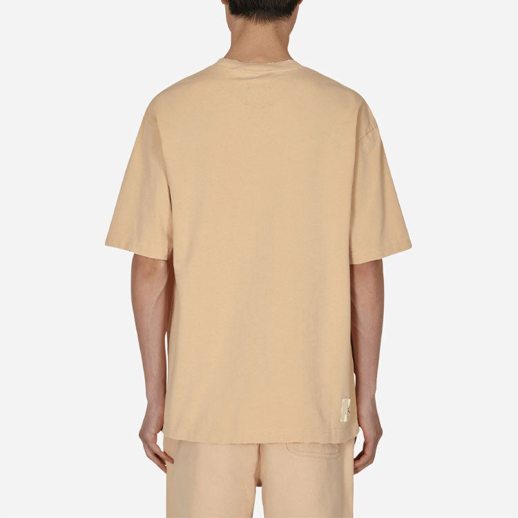Air Jordan x union Crossover SS22 Solid Color Breathable Logo Round Neck Short Sleeve Asia Edition Khaki DM2844-268