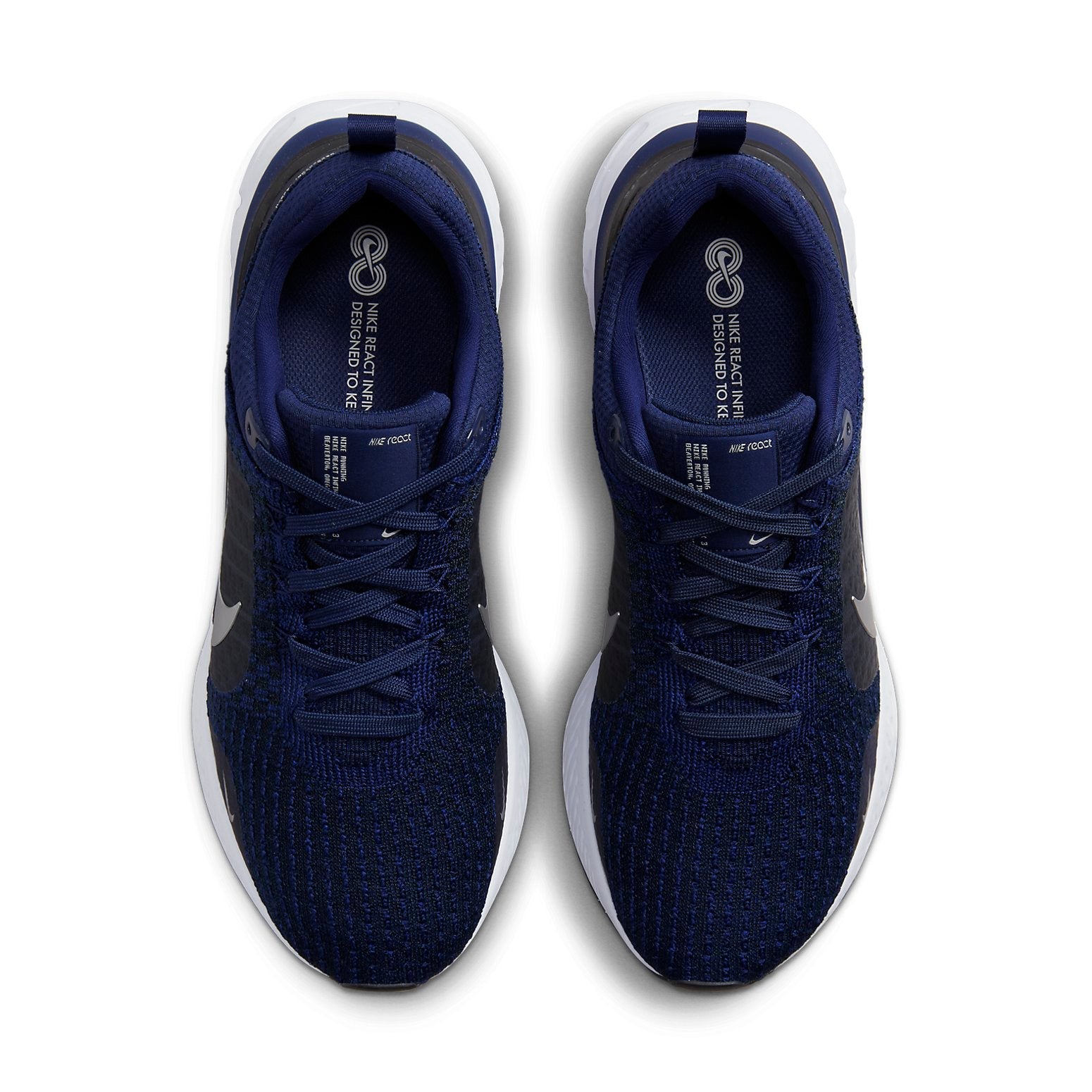 Nike React Infinity Run Flyknit 3 'College Navy Metallic Silver' DZ3014-401