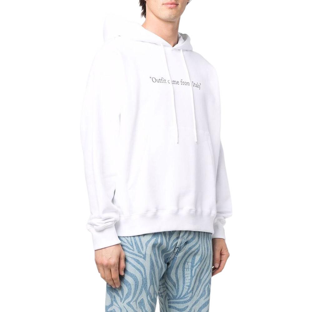 Men's Off-White SS22 Alphabet Slogan Printing Loose Fit White OMBB085S22FLE0020110