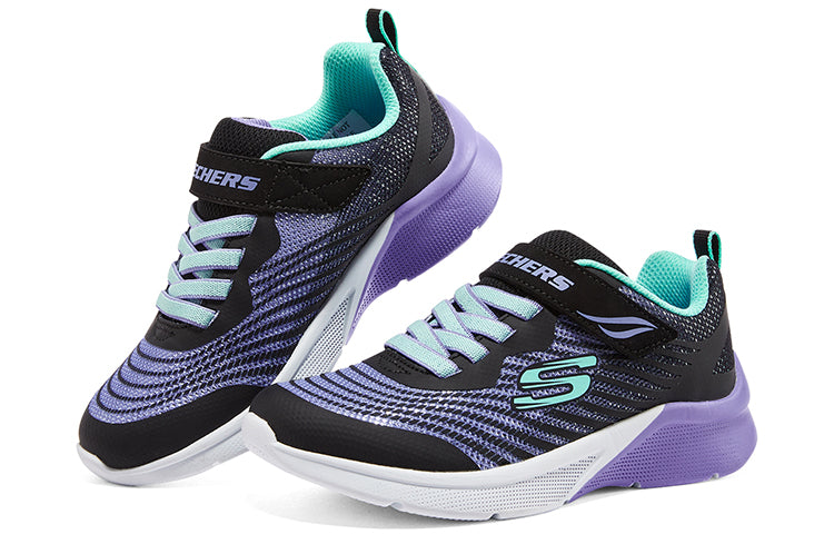 (GS) Skechers Girls Microspec Rejoice Racer 'Black Multi' 302349L-BKMT
