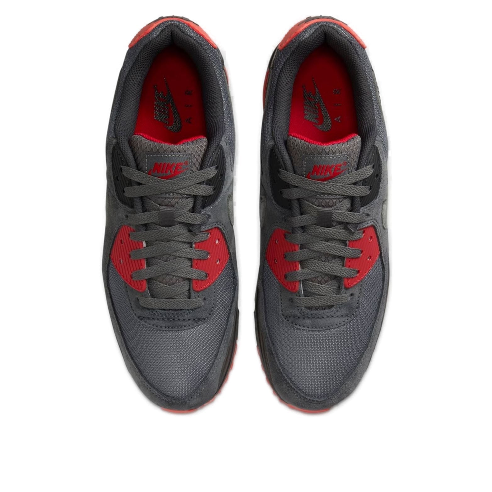 Nike Air Max 90 'Smoke Grey Fire Red' DM0029-007