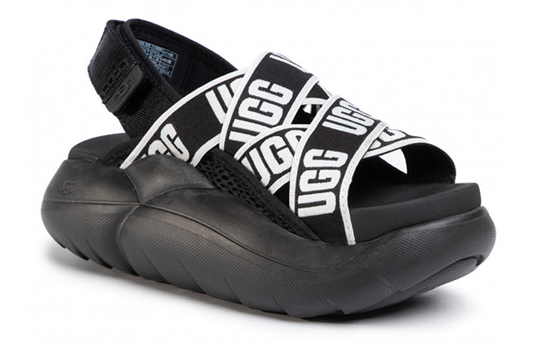 (WMNS) UGG LA Cloud Collection Sports sandals 'Black' 1110090-BCKL