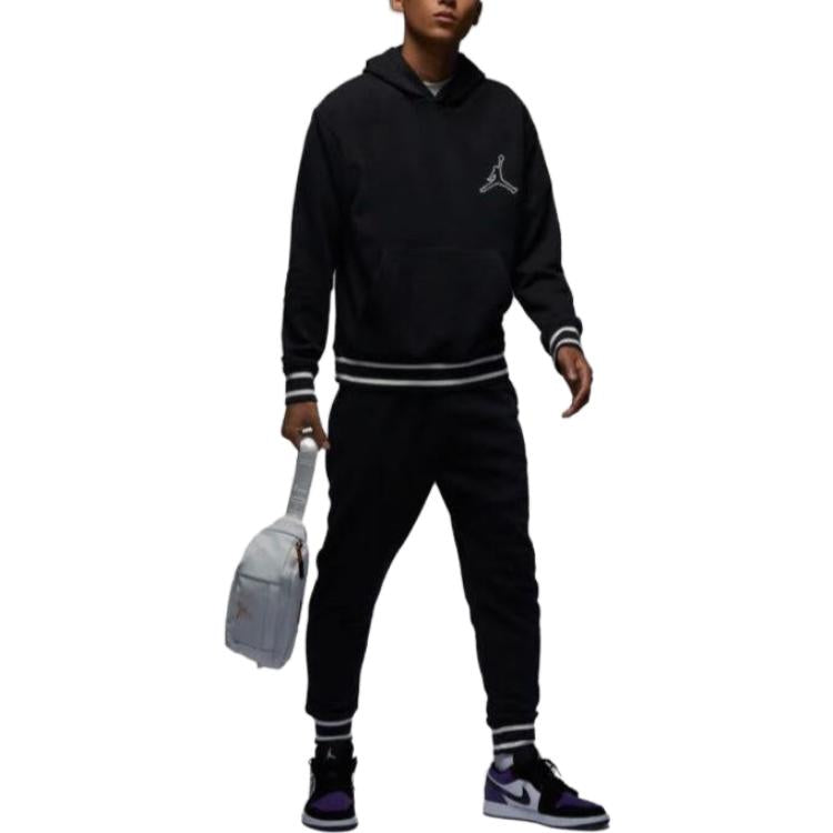 Air Jordan Flight MVP Fleece Pullover Hoodie 'Black' FD7403-010