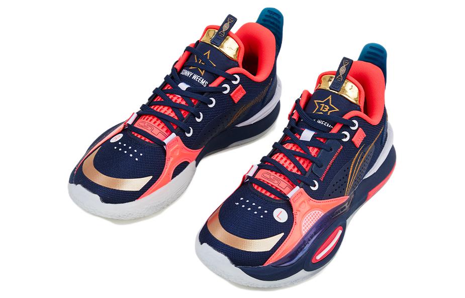 Li-Ning Wade All City 10 Low 'Dark Blue Red' ABAS009-25