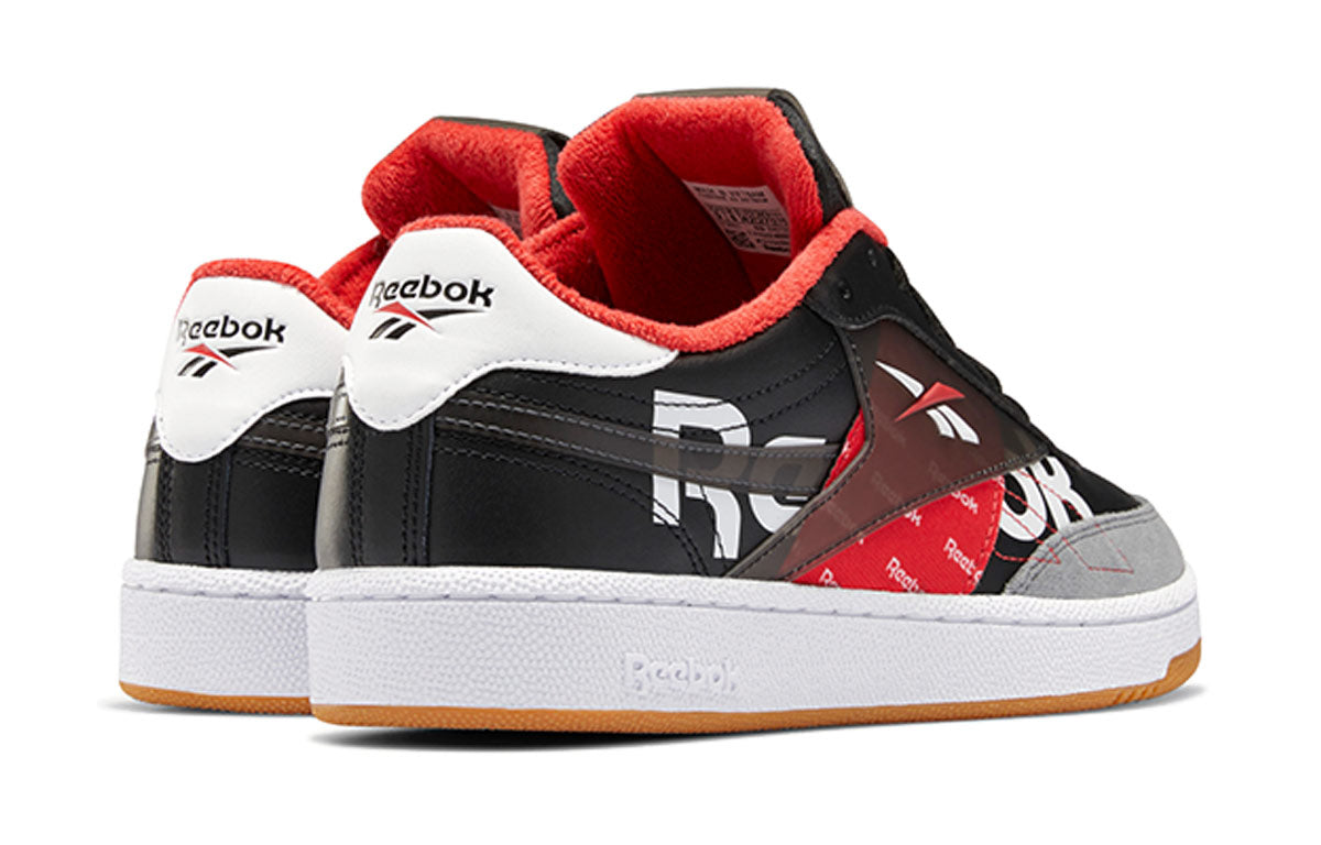 Reebok Club C 85 Red/Black Skate Shoes EH0139