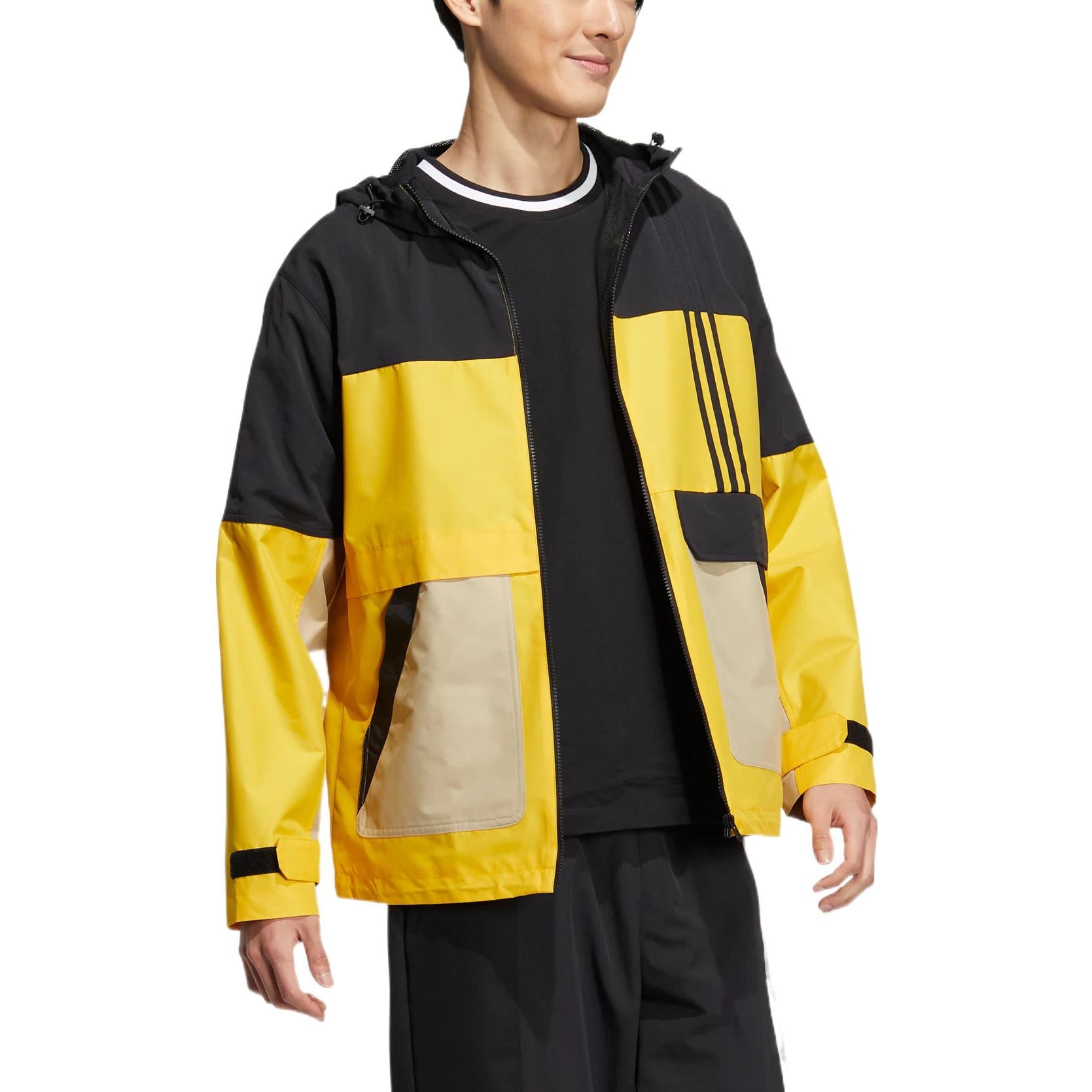 adidas Util Windbreaker Jackets 'Yellow Black' HN2422