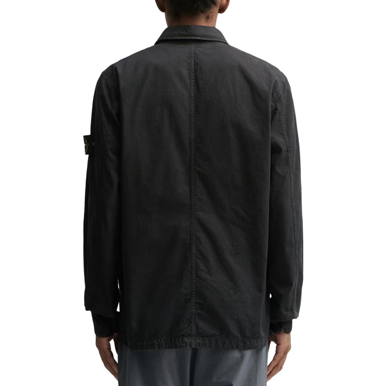 STONE ISLAND Old Effect Overshirt 'Black' 7915102WN-V0129