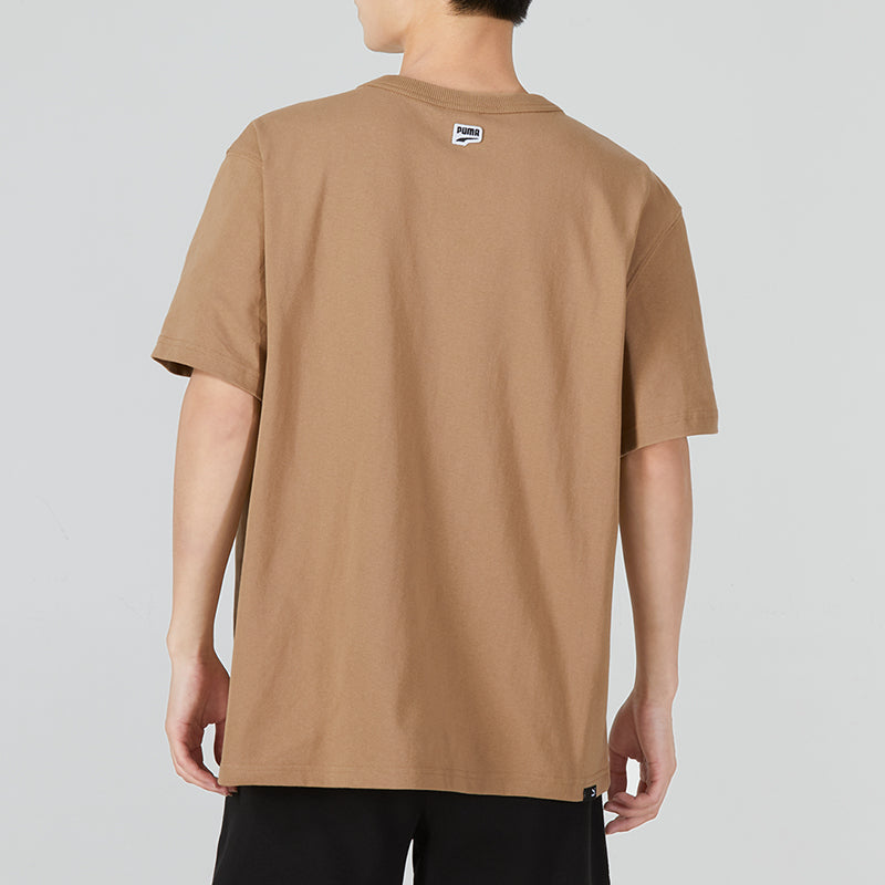 PUMA Downtown Graphic Tee 'Brown' 535400-63