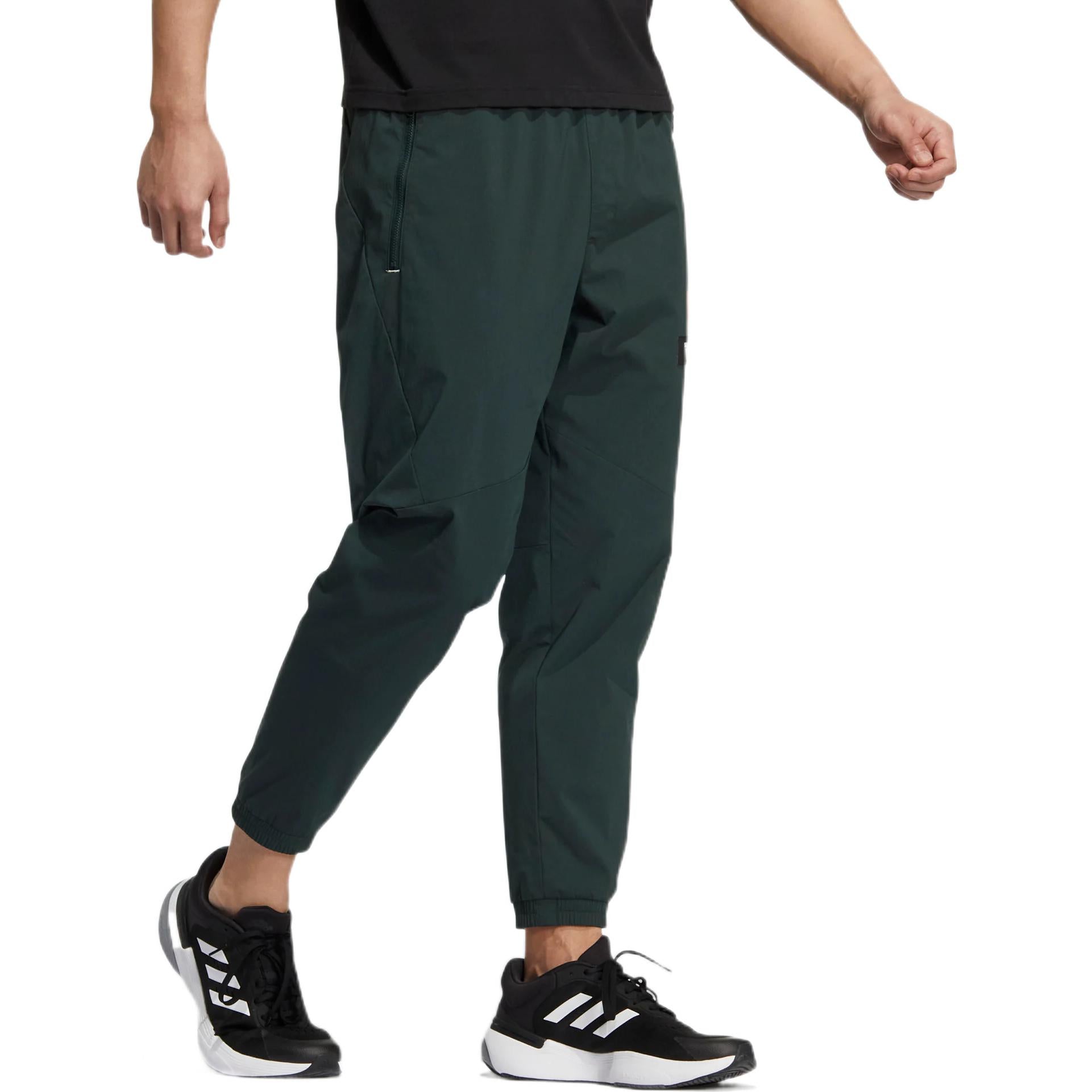 Men's adidas Mh Bp3 Wvpnt Solid Color Logo Printing Bundle Feet Sports Pants/Trousers/Joggers Green HM2975