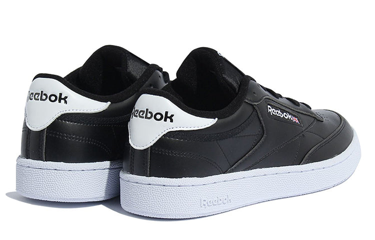 Reebok Club C 85 Black White Low Tops Skateboarding Shoes 'Black White' FZ4439