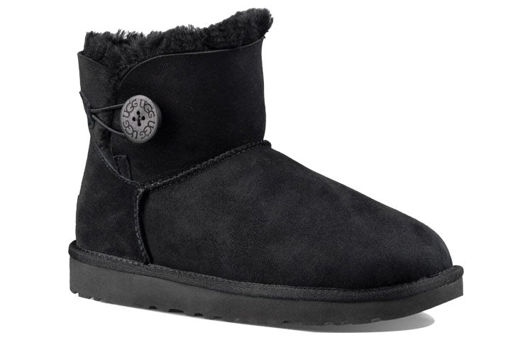 (WMNS) UGG Mini Bailey Button Boot 'Black' 1016422-BLK