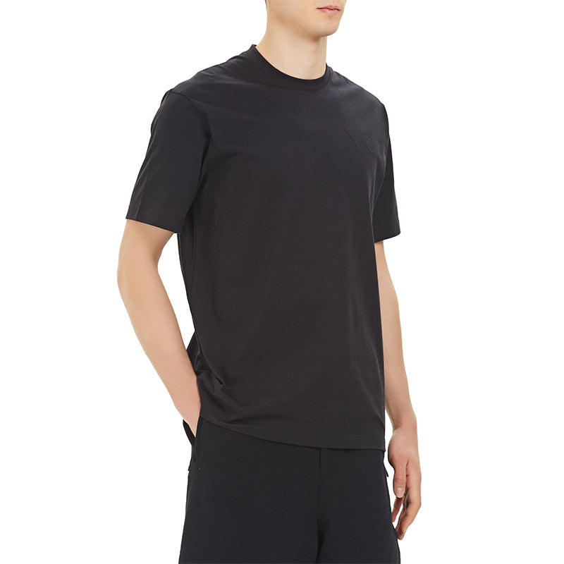 Men's Y-3 Solid Color Casual Short Sleeve Black FN3358