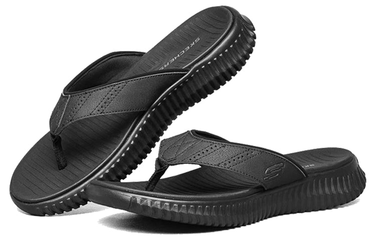 Skechers Elite Flex Black Flip-Flops 51718-BBK