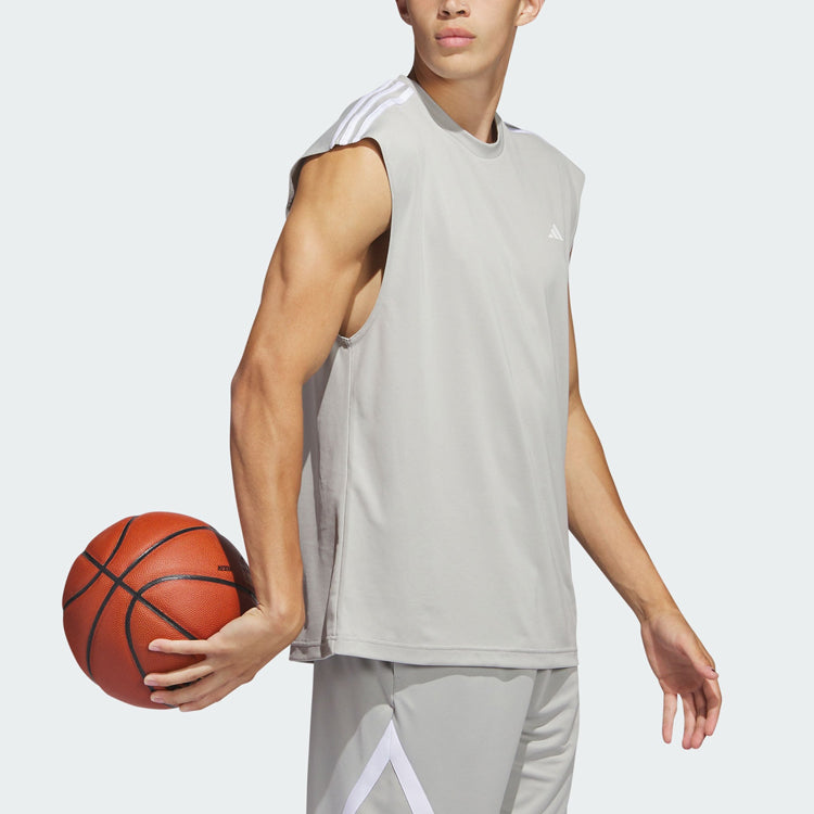 adidas All-World Sleeveless Tank Tee 'Metal Grey' IC2467