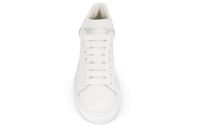 (WMNS) Alexander McQueen Oversized Sneaker 'White Silver' 611696WHQYW9071