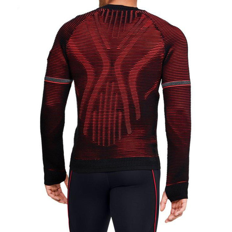 Men's Under Armour IntelliKnit 2.0 Stripe Running Long Sleeves Black 1350090-001