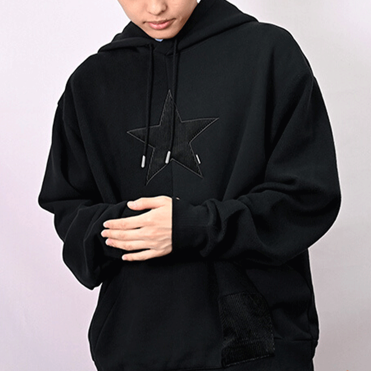 Converse Star Hoodie Asia Sizing 'Black' 10023517-A03