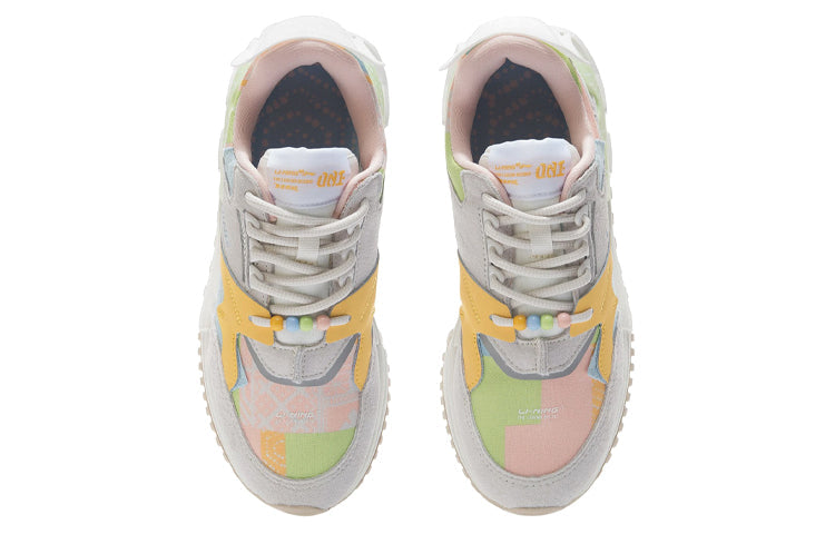 (WMNS) Li-Ning 001 Classic 'Grey Blue Yellow' AGCR122-6