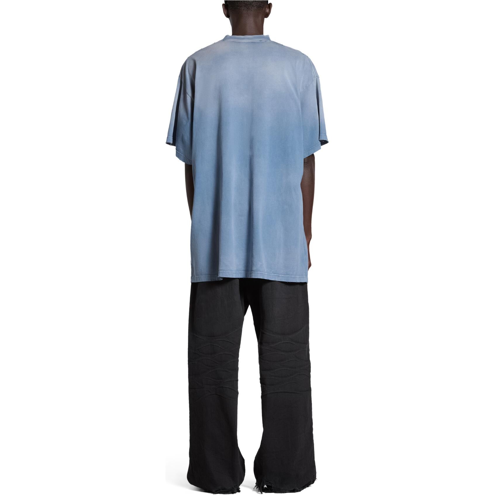 Balenciaga Paris Moon T-shirt 'Blue' 739028TQVO14530