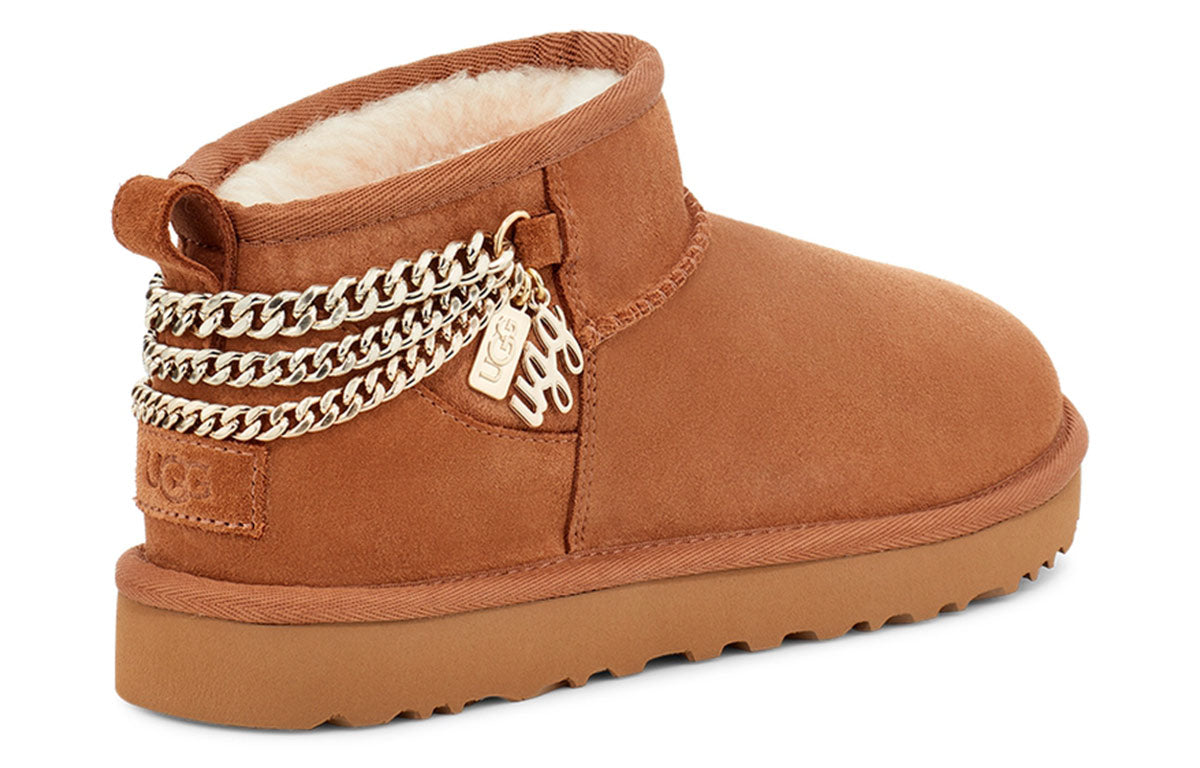 (WMNS) UGG Classic Ultra Mini Chains 'Chestnut' 1117933-CHE
