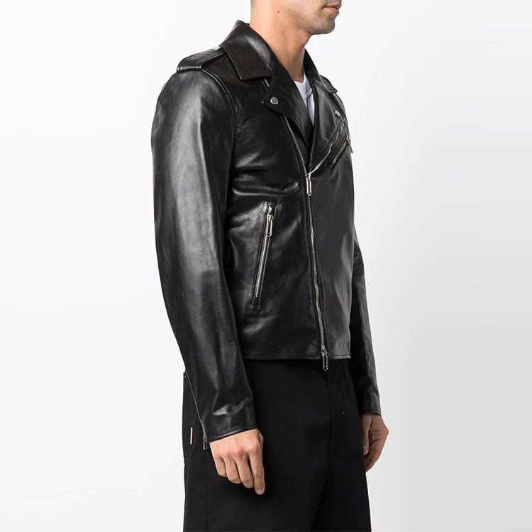 Men's Off-White FW22 Twill Printing Zipper Jacket Black OMJG020C99LEA0011001