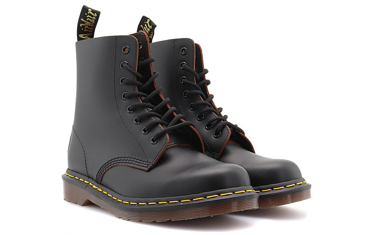 Dr. Martens 1460 Vintage Made In England Lace Up Boot 'Black Quilon' 12308001
