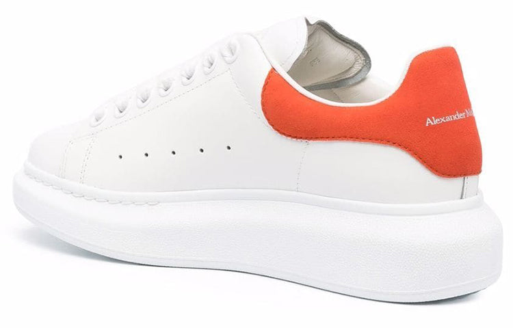 (WMNS) Alexander McQueen Oversized Sneaker 'White Orange' 553770WHGP79411