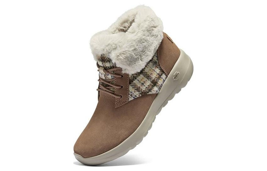(WMNS) Skechers On The Go Joy Boots 'Tan White' 144120-TAN