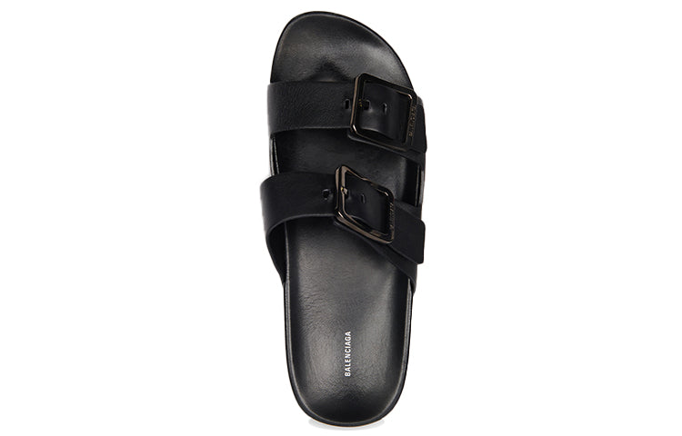 (WMNS) Balenciaga Mallorca Sandals Black 656842WA2M61010